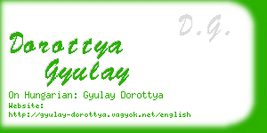 dorottya gyulay business card